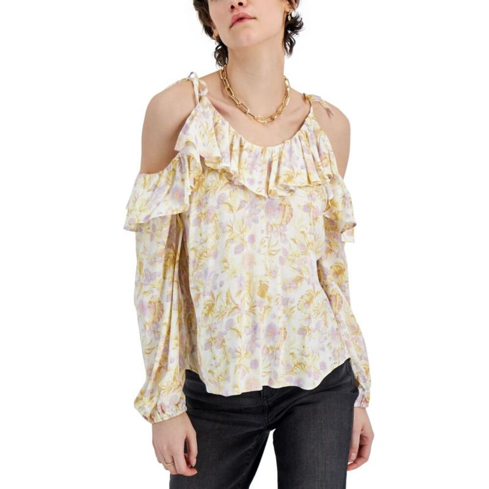 INC International Concepts Womens Cold Shoulder Blouse